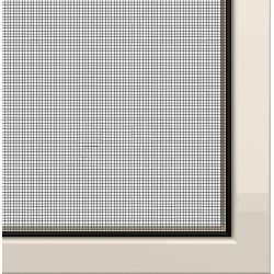 Moustiquaire cadre fixe sans perçage sur-mesure couleur blanc Zoom A